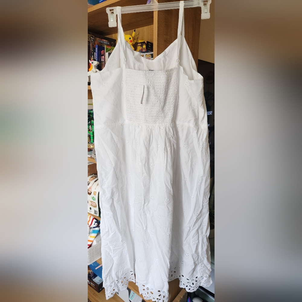 Women's Old Navy Fit & Flare Eyelet Midi Dress XXL